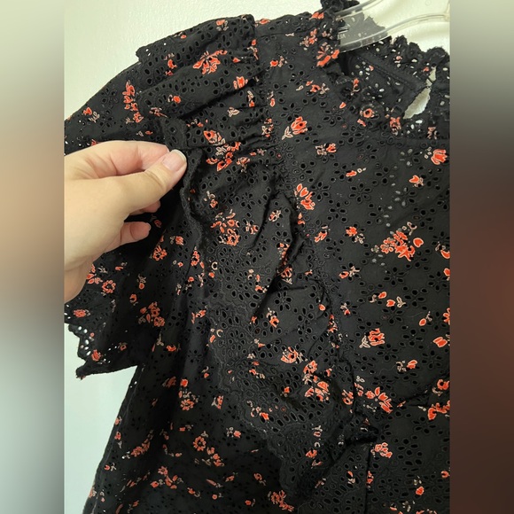 Ulla Johnson Choux Blouse in Noir floral Sz 6 - Picture 5 of 8